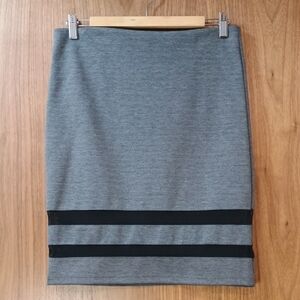 5/$15 H&M Gray Skirt With Sheer Strips M